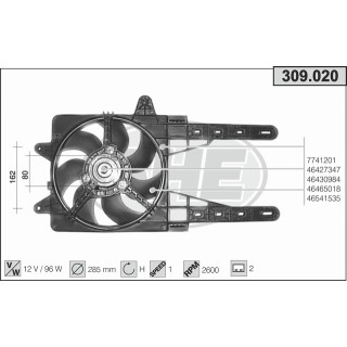 309020  FIAT Punto I 60-75-85-90 1.2-1.6