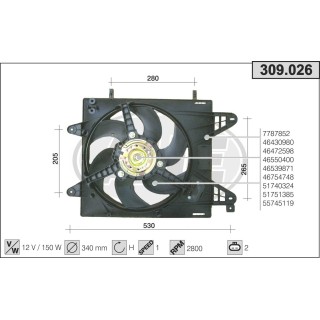 309026  FIAT Brava/o 1.2-1.6 16V