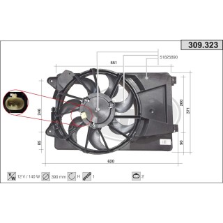 309323  ALFA ROMEO MiTo (955) 1.4   AT/MT  +/-AC   08-