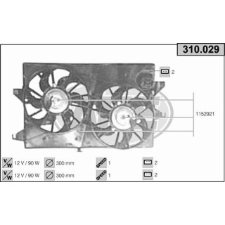 310029  FORD Mondeo I 1.6 16V- 1.8 16V-2.0 16V- 2.5 V6