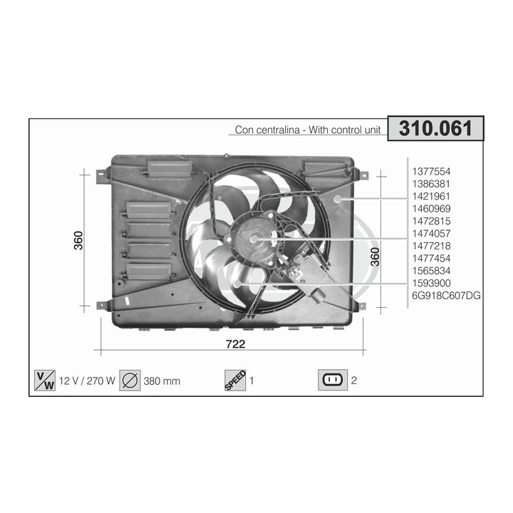 310061  FORD Mondeo IV 2.0 TDCi - 2.2 TDCi