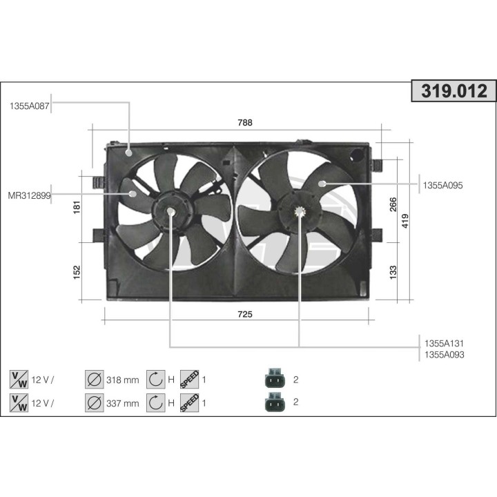 319012  MITSUBISHI ASX (GA_W_) 1.6 - 1.8 - 2.0 / Lancer VI