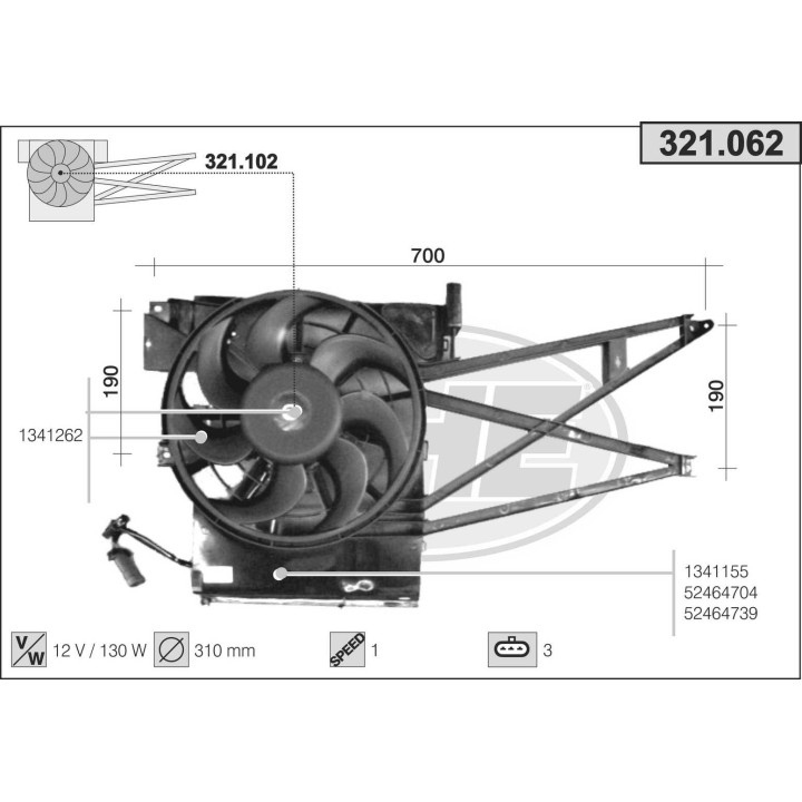 321062  OPEL Vectra B T.T.