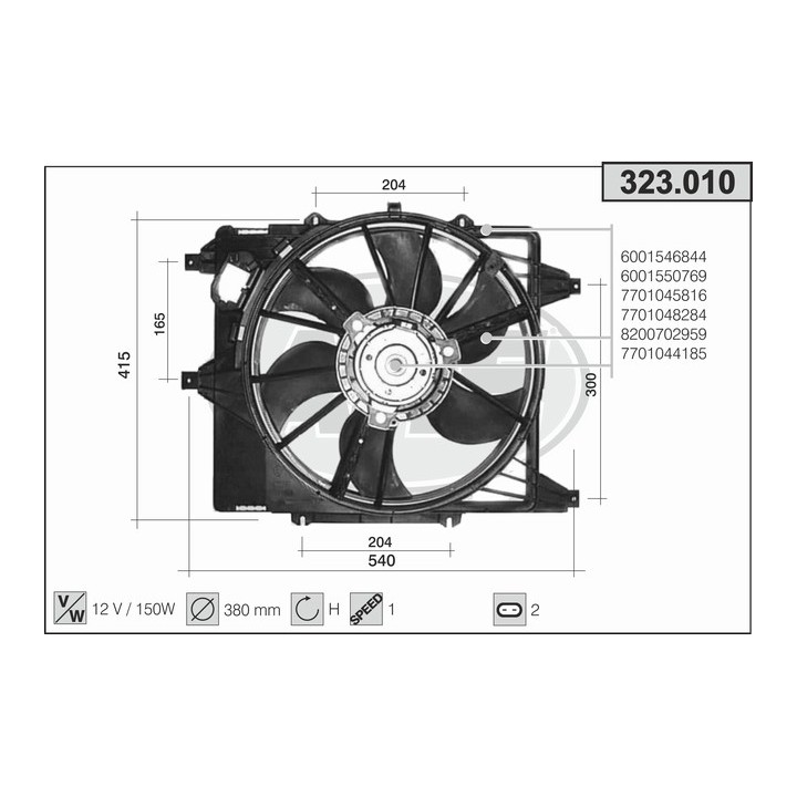 323010  RENAULT Clio I 1.2-1.4-1.7-1.9D