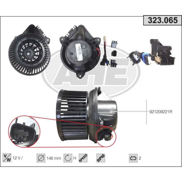 323065  VENTOLA Abitaco Renault Megane/Scenic I 96-03