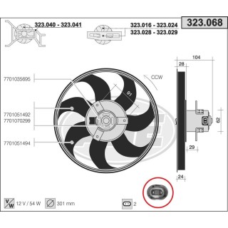 323068  RENAULT Laguna I/Megane I 1.4 - 1.6 - 1.9DTi - 2.0