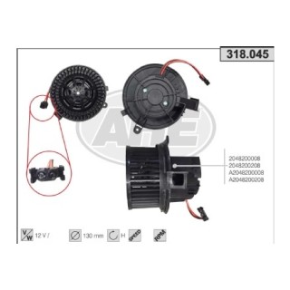 318045  VENTOLA abitacolo MERCEDES W204/X204/W207/W212 07-