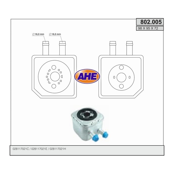 802005  AUDI A3 (8L1) / A4 (8D2, B5, 8E2, B6) VOLKSWAGEN N