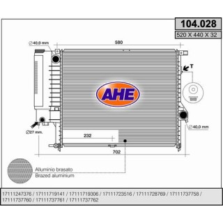 104028  BMW 518 - 520 - 525 (E34)