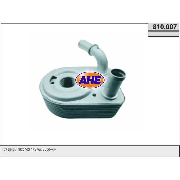 810007  OILCOOLER FORD B-MAX/C-MAXII/FIESTAVI/FOCUSIII 07