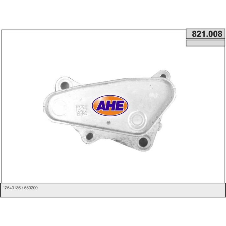 821008  OILCOOLER OPEL ASTRA K 1.0 TURBO/1.4 PZ