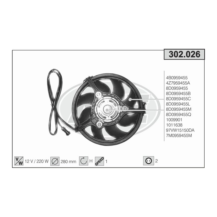 302026  AUDI A4 I 1.6-1.8 Turbo-2.0-2.4-2.6-3.0-1.9 TDI-2.