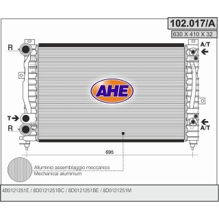 102017/A  AUDI A4 I 1.6-1.8-1.9Tdi