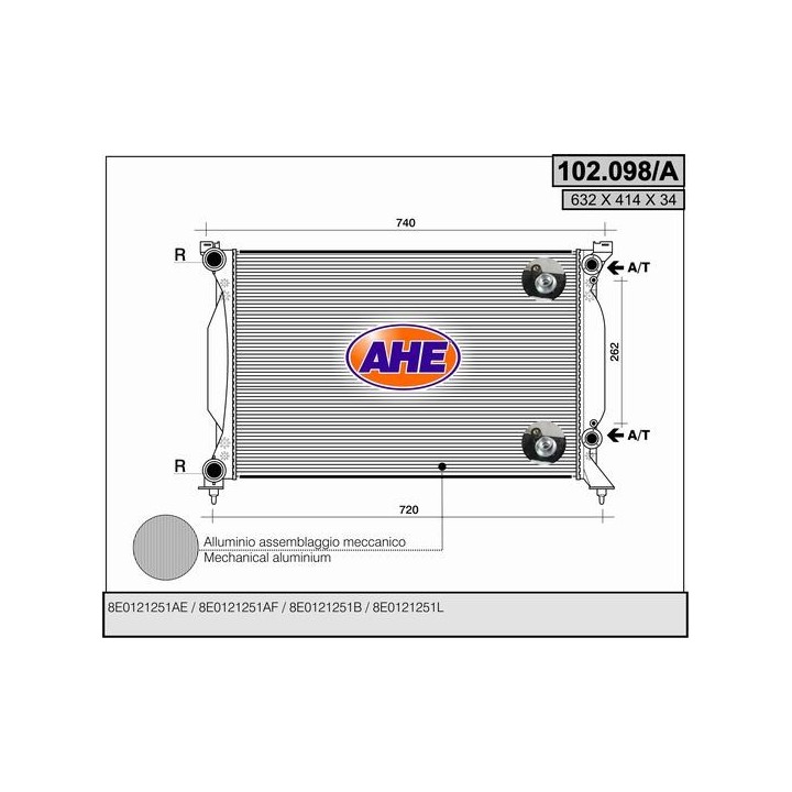 102098/A  AUDI A4 II 1.8-2.0-1.9Tdi