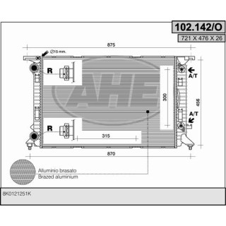 102142/O  AUDI A4 (8K2) 1.8 TFSI - 2.0 TDI