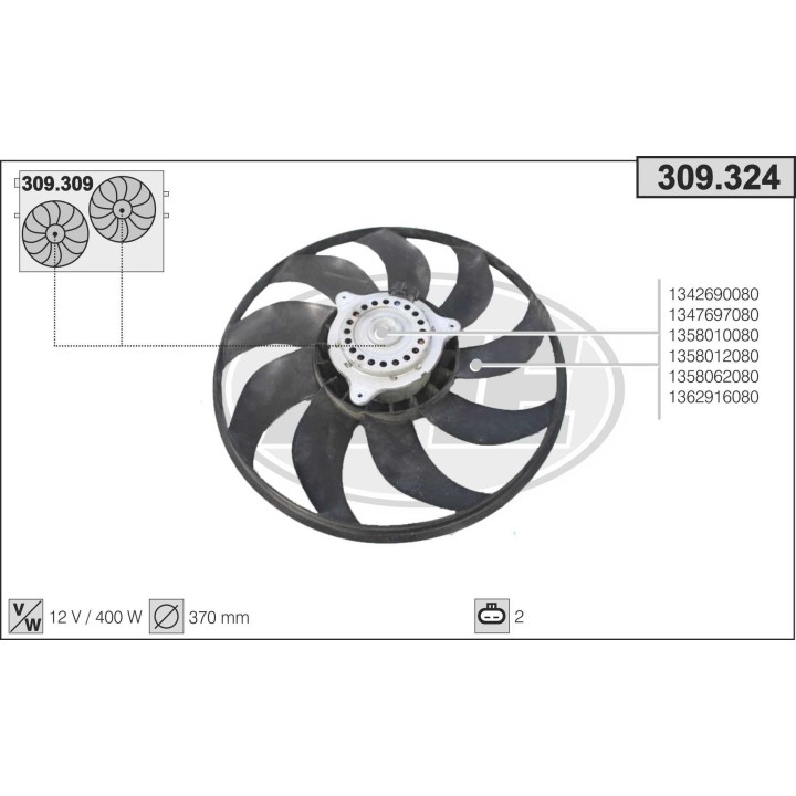 309324  FAN FIAT DUCATO 07.06-