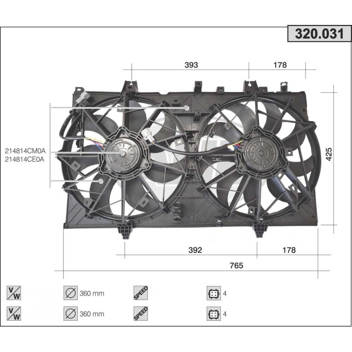 320031  NISSAN X-Trail  (T32)  14-