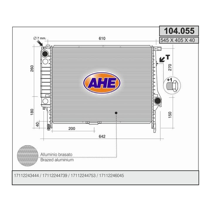 104055  BMW 325 TDS INTERCOOLER (E36)
