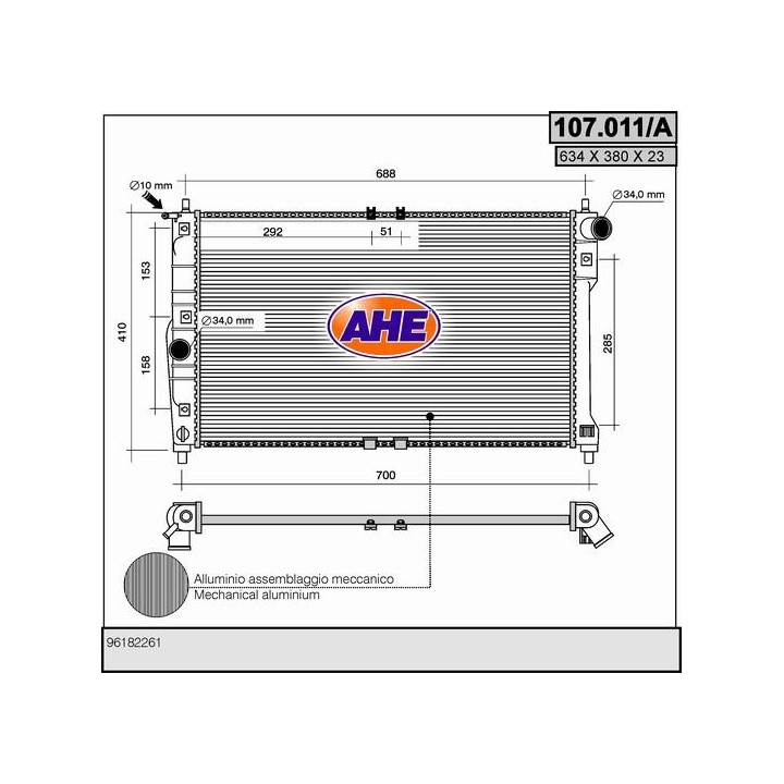 107011/A  DAEWOO - CHEVROLET Lanos 1.3-1.5-1.6