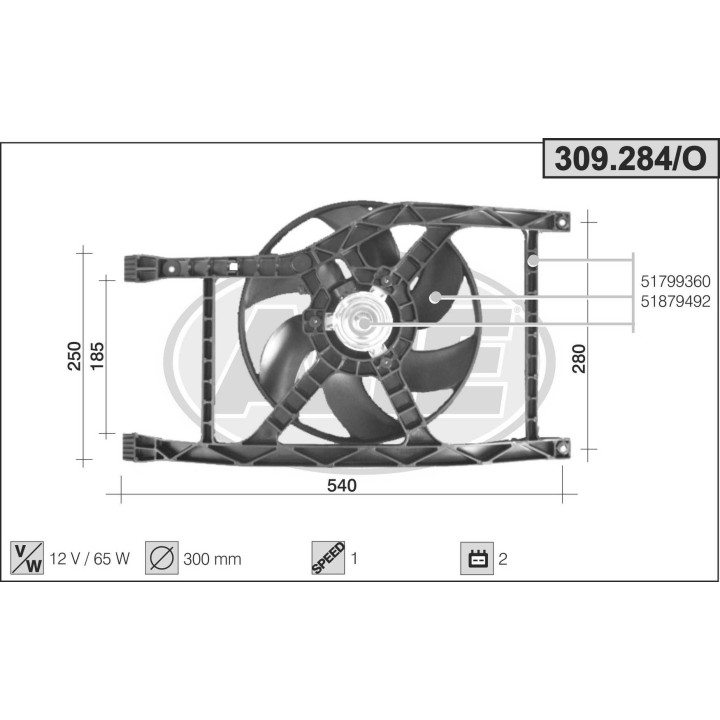 309284/O  FIAT 500 1.2 8V