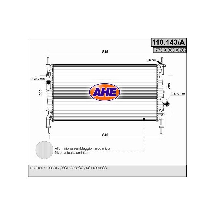 110143/A  FORD Transit VII 2.3 EFI 16V - 2.2 TDCI - 2.4 TDCI