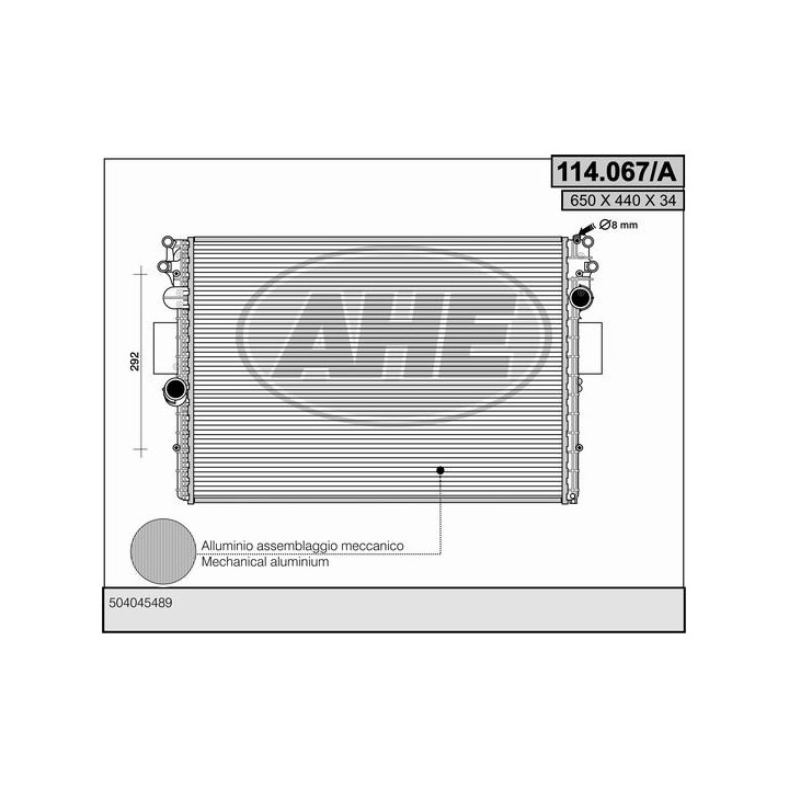 114067/A  IVECO DAILY 2.0 TD/ 136-166 CV/ 03 (650x456x36 AP)