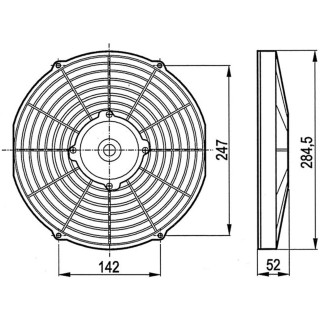 20166016  ELECTROVENTILADOR SOP 255MM 12V