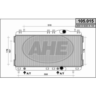 105015  RADIADOR CHRYSLER NEON II 1.8 2.0