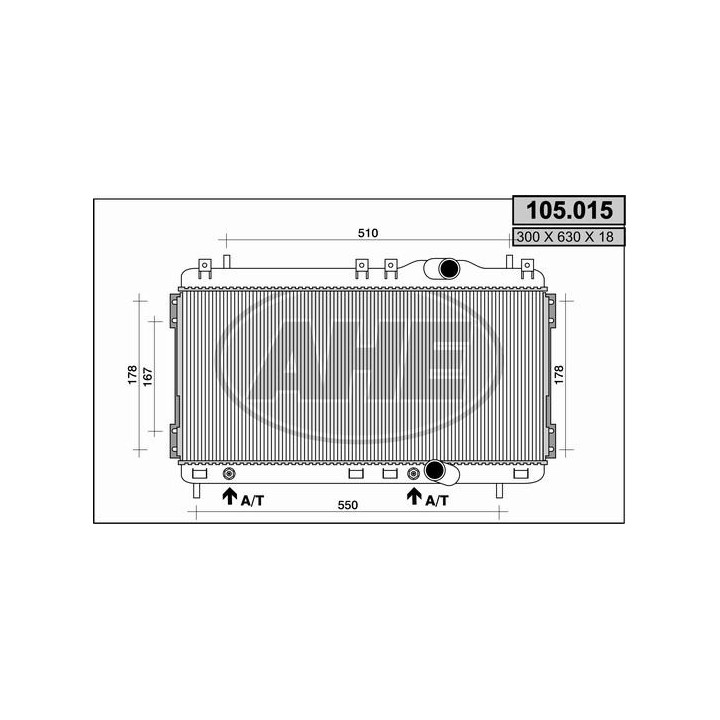 105015  RADIADOR CHRYSLER NEON II 1.8 2.0