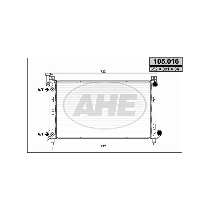 105016  RAD CHRYSLER Voyager III 2.5 - 3.3 - 3.8 M/AT +/-