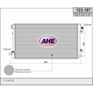 123167  RAD RENAULT MASTER IV 2.5 DCI 146 M +/- AC