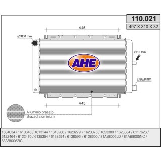 110021  FORD Fiesta II 1.3-1.4-1.6 XR2-1.6D M - AC