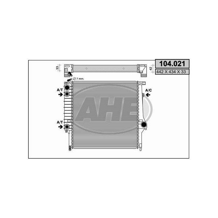 104021  RadiadorBMW 320- 325 E-30 AT AC