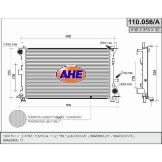 110056/A  FORD Focus I 2.0-2.0 16V Turbo - 1.8TDi-1.8TDCI