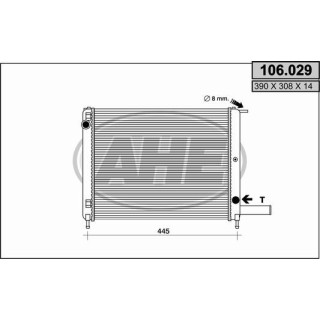 106029  RAD CITROEN AX II 1.4 Diesel M