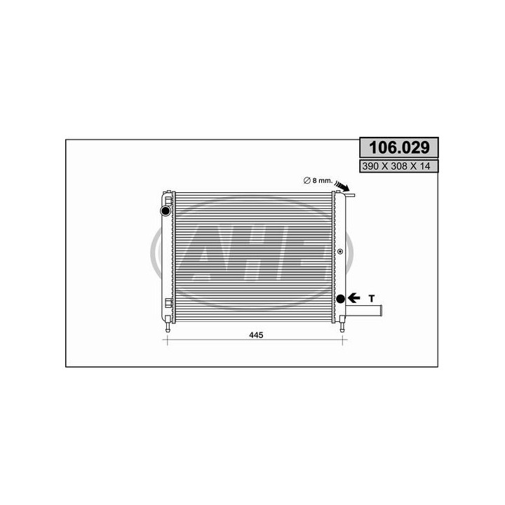 106029  RAD CITROEN AX II 1.4 Diesel M