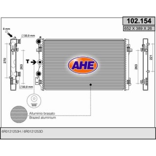 102154  RAD AUDI A1/VW Polo VI 1.4/1.6TDi +/-AC M/AT 09-