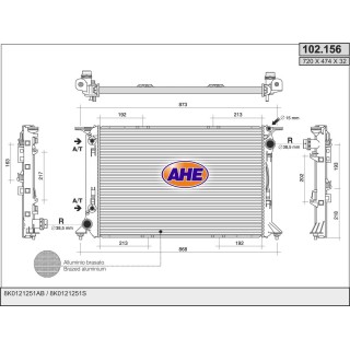 102156  RAD AUDI S5/RS5 4.2 +/-AC M/AT 07-