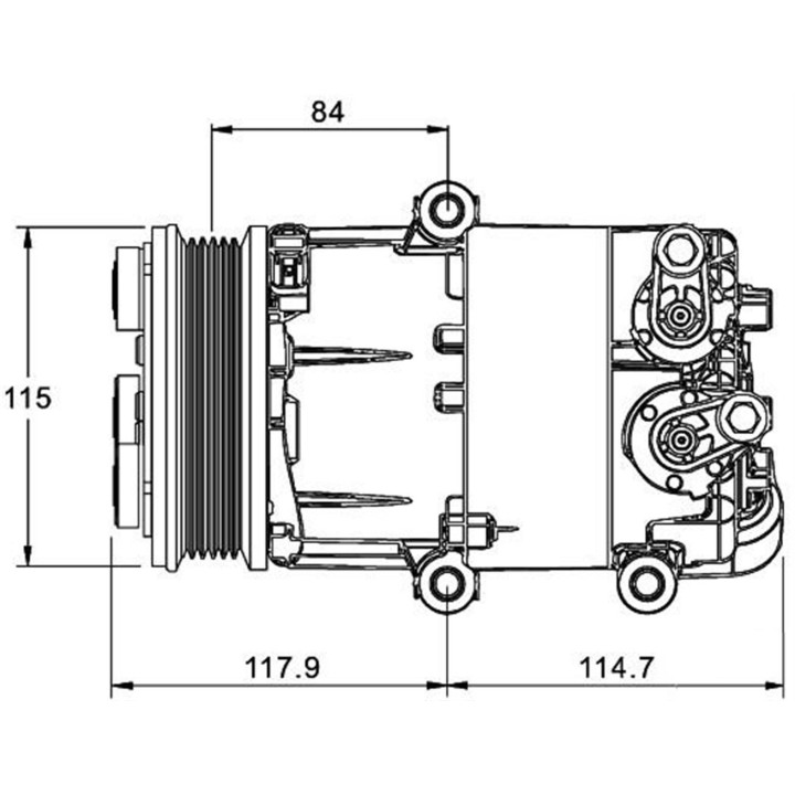 20135144  VI VS16 A/D PV6 115MM 12V V-B