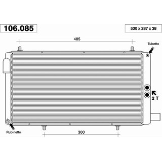 106085  RAD CITROEN BX 1.9 Gti 16v