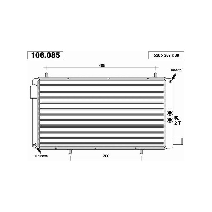 106085  RAD CITROEN BX 1.9 Gti 16v