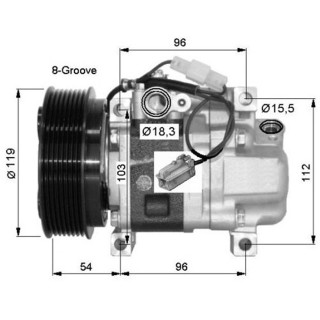 20134616  PA H12A1AQ4HE A/D PV8 119MM ST9 12V V-B