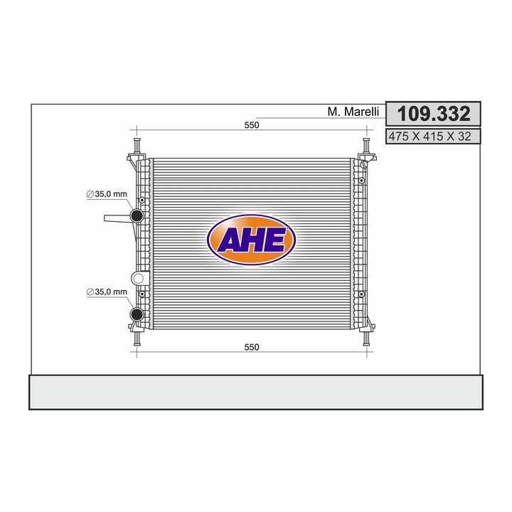 109332  RAD. FIAT MULTIPLA 1.6 AC 01