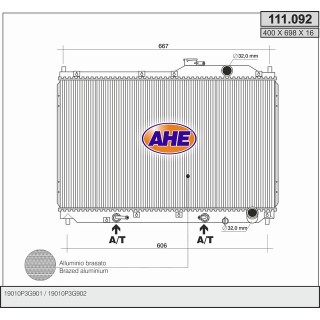 111092  RAD HONDA Step Wagon 2.0 +/-AC M/AT 96-