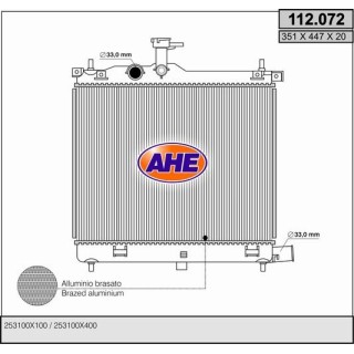 112072  RAD HYUNDAI i10 1.2 +/-AC 08-