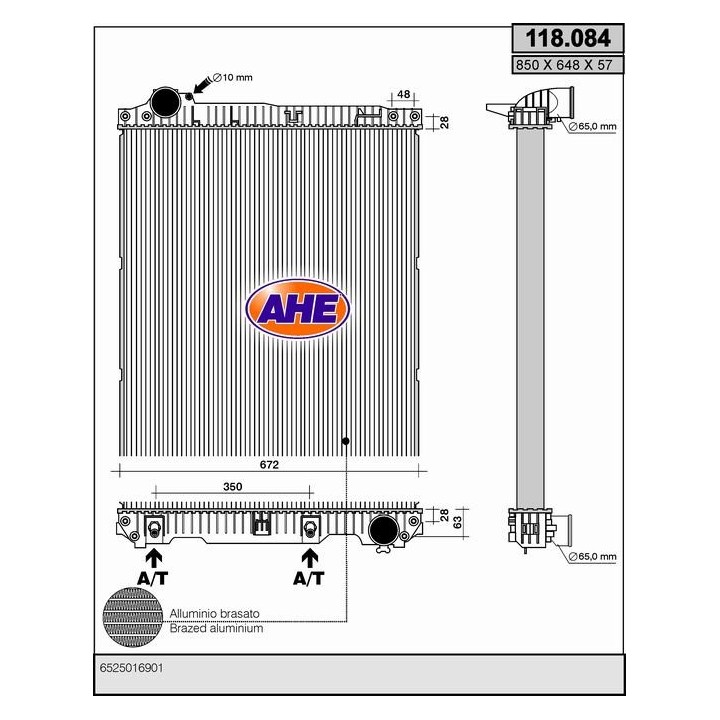 118084  RAD MERCEDES Truck 652SK 320Kw   96-
