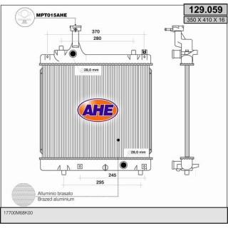 129059  RAD SUZUKI Alto V (GF) 1.2 / NISSAN Pixo (UA0) 09-