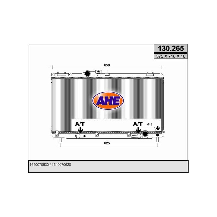 130265  Rad. LEXUS IS200 2.0 +/-AC M/AT 99-