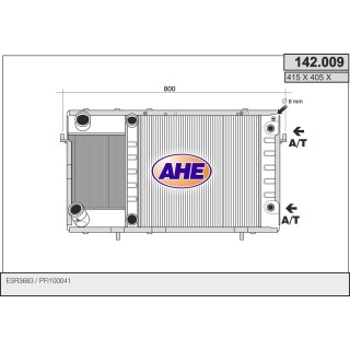 142009  RAD LAND ROVER Discovery 2.5 TD 94- incl. Interc.