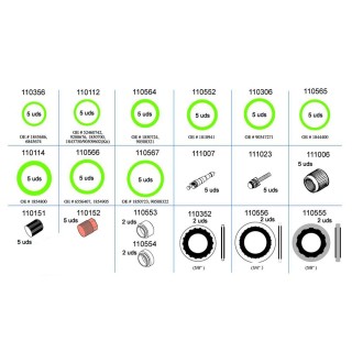 20110550  KIT JUNTAS MANTENIMIENTO OPEL (KIT 2)
